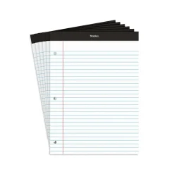 Staples Notepads, 8.5" x 11.75", Wide Ruled, , 100 Sheets/Pad, 6 Pads/Pack (ST57350) White Online