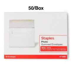 Staples Photo A6 Invitation Envelopes, 4 3/4