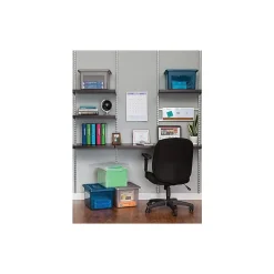 Staples Plastic File Box, Letter/Legal Size, Clear (140050) Sale