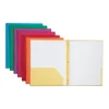 Staples 2-Pocket Plastic Presentation Folder with Fasteners, Assorted (ST55096-CC) Outlet