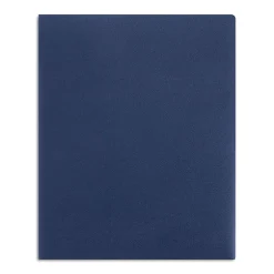 Staples 2-Pocket Plastic Presentation Folder, (21640-CC/20632) Dark Blue New