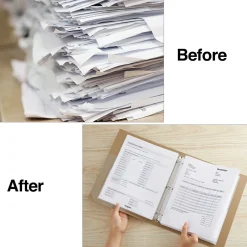 Staples Poly Binder Pocket, 3-Hole Punched, , 5/Pack (ST15159-CC) Clear