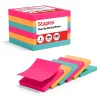 Discount Pop-up Notes, 3" x 3", Tropics Collection, 100 Sheet/Pad, 6 Pads/Pack (S33BRP6/52559) Sticky Notes