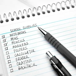 Staples Postscript Retractable Ballpoint Pens, Fine Point, Black Ink, Dozen (18264) Clearance