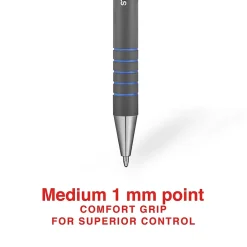 Staples Postscript Retractable Ballpoint Pens, Medium Point, Blue Ink, Dozen (18263) Best