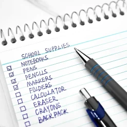 Staples Postscript Retractable Ballpoint Pens, Medium Point, Blue Ink, Dozen (18263) Best