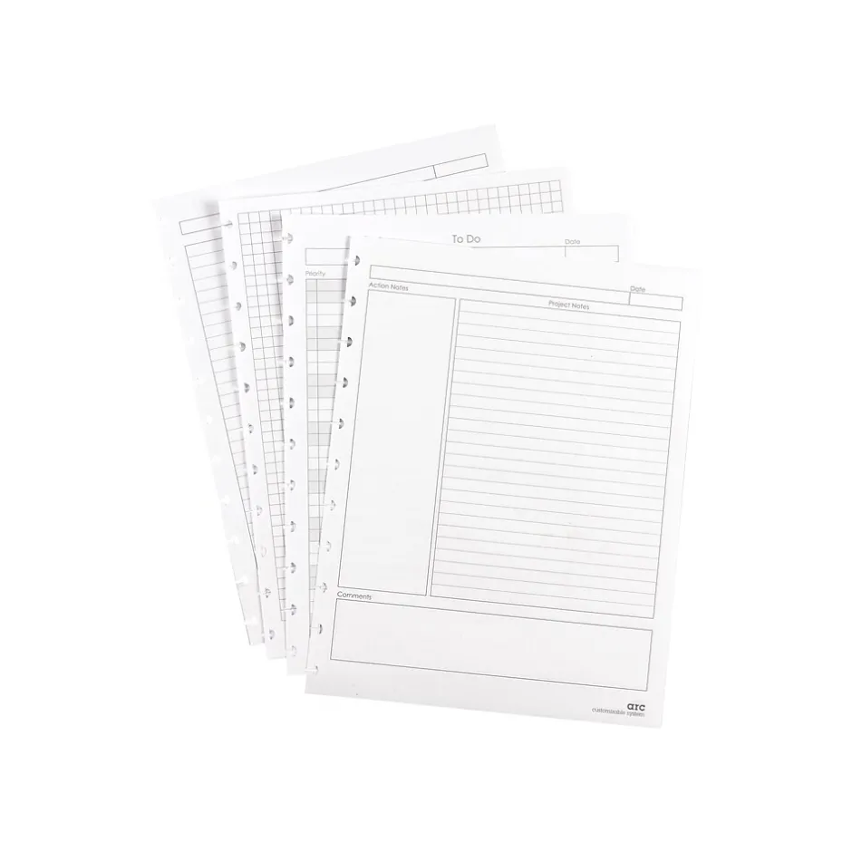 Staples Premium Arc Notebook System Refill Paper, 8.5" x 11", 50 Sheets, Narrow Ruled, White (19992) Discount