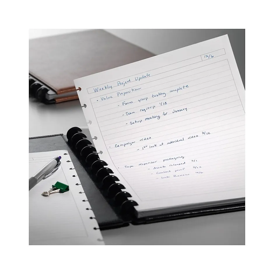 Staples Premium Arc Notebook System Refill Paper, 8.5" x 11", 50 Sheets, Narrow Ruled, White (19992) Discount