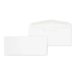 Staples Premium Gummed #10 Business Envelopes, 4 1/8" x 9 1/2", White, 500/Box (19264VP)* Business