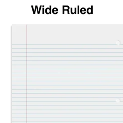 Staples Premium Poly 1-Subject Notebook, 8" x 10.5", Wide Ruled, 100 Sheets, (TR20961) Teal Outlet