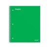 Staples Premium 1-Subject Notebook, 8" x 10.5", Wide Ruled, 100 Sheets, Green, 12/Carton (TR51452CT)