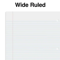 Staples Premium 1-Subject Notebook, 8" x 10.5", Wide Ruled, 100 Sheets, Green, 12/Carton (TR51452CT)