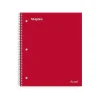 Staples Premium 1-Subject Notebook, 8.5" x 11", College Ruled, 100 Sheets, Red, 12 Notebooks/Carton (ST20952CT) Clearance