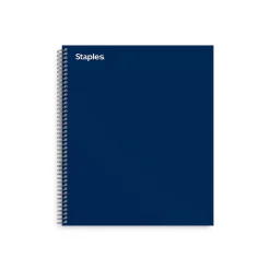 Staples Premium 3-Subject Notebook, 8.5" x 11", College Ruled, 138 Sheets, Blue (TR58360M-CC) New