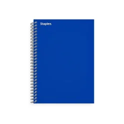 Staples Premium 1-Subject Notebook, 4.38" x 7", College Ruled, 80 Sheets, Blue (ST58348) Outlet