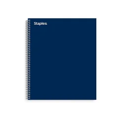 Staples Premium 5-Subject Notebook, 8.5" x 11", College Ruled, 200 Sheets, Blue (TR58364) Best