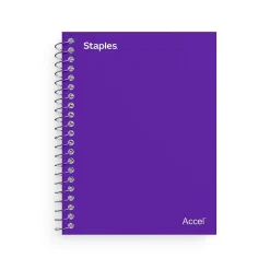 Staples Premium 1-Subject Notebook, 3.5" x 5.5", College Ruled, 200 Sheets, (ST58290D) Purple Discount
