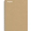 Staples Premium 1-Subject Notebook, 5.875" x 9", College Ruled, 100 Sheets, Brown (ST52120N) Hot