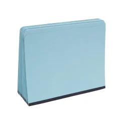 Staples Pressboard File Folders, Single Tab, Letter, Blue, 25/Box Clearance
