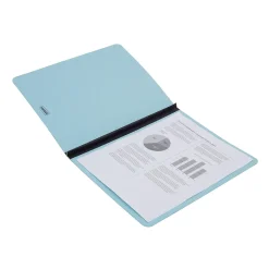 Staples Pressboard File Folders, Single Tab, Letter, Blue, 25/Box Clearance