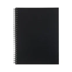 Staples Professional Notebook, 6-1/2" x 9-1/2", 80 Sheets, College Ruled, Black (25144) Clearance