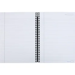 Staples Professional Notebook, 6-1/2" x 9-1/2", 80 Sheets, College Ruled, Black (25144) Clearance