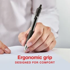 Staples ProGel™ Retractable Gel Pen, Fine Point, 0.7mm, Black Ink, Dozen (ST62095) Sale