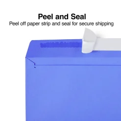 Staples QuickStrip EasyClose Self Seal #10 Business Envelopes, 4 1/8" x 9 1/2", Assorted Colors, 50/Pack (ST23431-CC)* Business