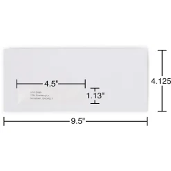 Staples QuickStrip EasyClose Self Seal #10 Window Envelopes, 4 1/8