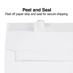 Staples QuickStrip EasyClose Self Seal Invitation Envelopes, White Wove, 100/Box (ST394063/394063)* Business