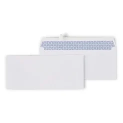 Staples QuickStrip EasyClose Self Seal Security Tinted #10 Business Envelopes, 4 1/8" x 9 1/2", White, 500/Box (ST50312-CC)* Security Tinted