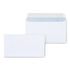 Staples QuickStrip EasyClose Self Seal Security Tinted #6 3/4 Business Envelopes, 3 5/8" x 6 1/2", White, 50/Box (ST862999-CC)* Security Tinted
