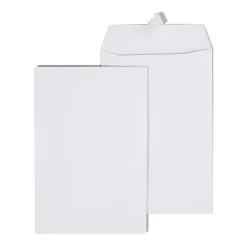 Staples QuickStrip EasyClose Self Seal #1 Catalog Envelopes, 6" x 9", White, 100/Box (ST892099N-CC)* Security Tinted