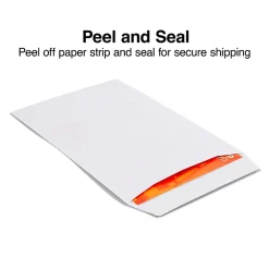Staples QuickStrip EasyClose Self Seal #1 Catalog Envelopes, 6" x 9", White, 100/Box (ST892099N-CC)* Security Tinted