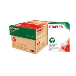 Hot Recycled Copy Paper, 8.5" x 11", 20 lbs., White, 500 Sheets/Ream, 10 Reams/Carton (620014) Copy Paper