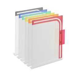 Staples Reinforced File Folder, 1/3 Cut, Letter Size, Assorted Colors, 6/Pack (TR39414) Clearance