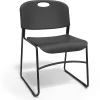 Discount Resin Stacking Chair, Black, 4/Pack (51475) Folding & Stacking