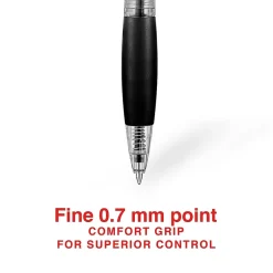 Staples ® Retractable Ballpoint Pens, Fine Point, 0.7mm, Black Ink, Dozen (50786-CC) Discount
