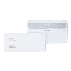 Staples Reveal-N-Seal #9 Double Window Envelope, 3 7/8" x 8 7/8", White, 300/Box (20567-US)* Security Tinted