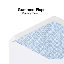 Staples Security Tinted #10 Business Envelopes, 4 1/8" x 9 1/2", White, 500/Box (ST50302-CC)* Security Tinted