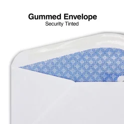 Staples Security Tinted #9 Double Window Envelopes, 3 7/8" x 8 7/8", White, 500/Box (ST266759-CC)* Security Tinted