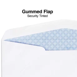 Staples Security Tinted #10 Double Window Envelopes, 4 1/8" x 9 1/2", White, 500/Box (ST20137)* Security Tinted