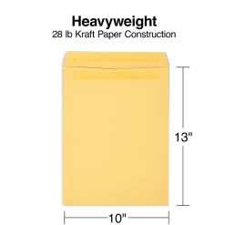 Staples Self Seal #13 1/2 Kraft Catalog Envelope, 10