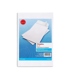 Staples Self Seal Catalog Envelope, 6" x 9", White, 12/Pack (594414/19007)* Catalog