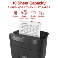 Staples 10-Sheet Micro-Cut Multi-Media Shredder (ST62150)* Shredders & Accessories