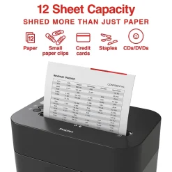 Staples 12-Sheet Micro-Cut Multi-Media Shredder (ST62152)* Shredders & Accessories