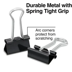 Staples Small Binder Clips, Small, Black, 2304/Carton (32002) Clearance