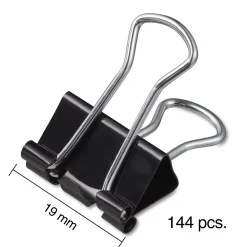 Staples Small Binder Clips, Small, Black, 2304/Carton (32002) Clearance