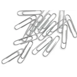 Staples Smooth Jumbo Paper Clips, Silver, 1000 Clips/Pack, 10/Pack(A7026605/72578) New