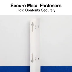 Staples Smooth 2-Pocket Paper Folder with Fasteners, , 25/Box (50774/27542-CC) Blue New